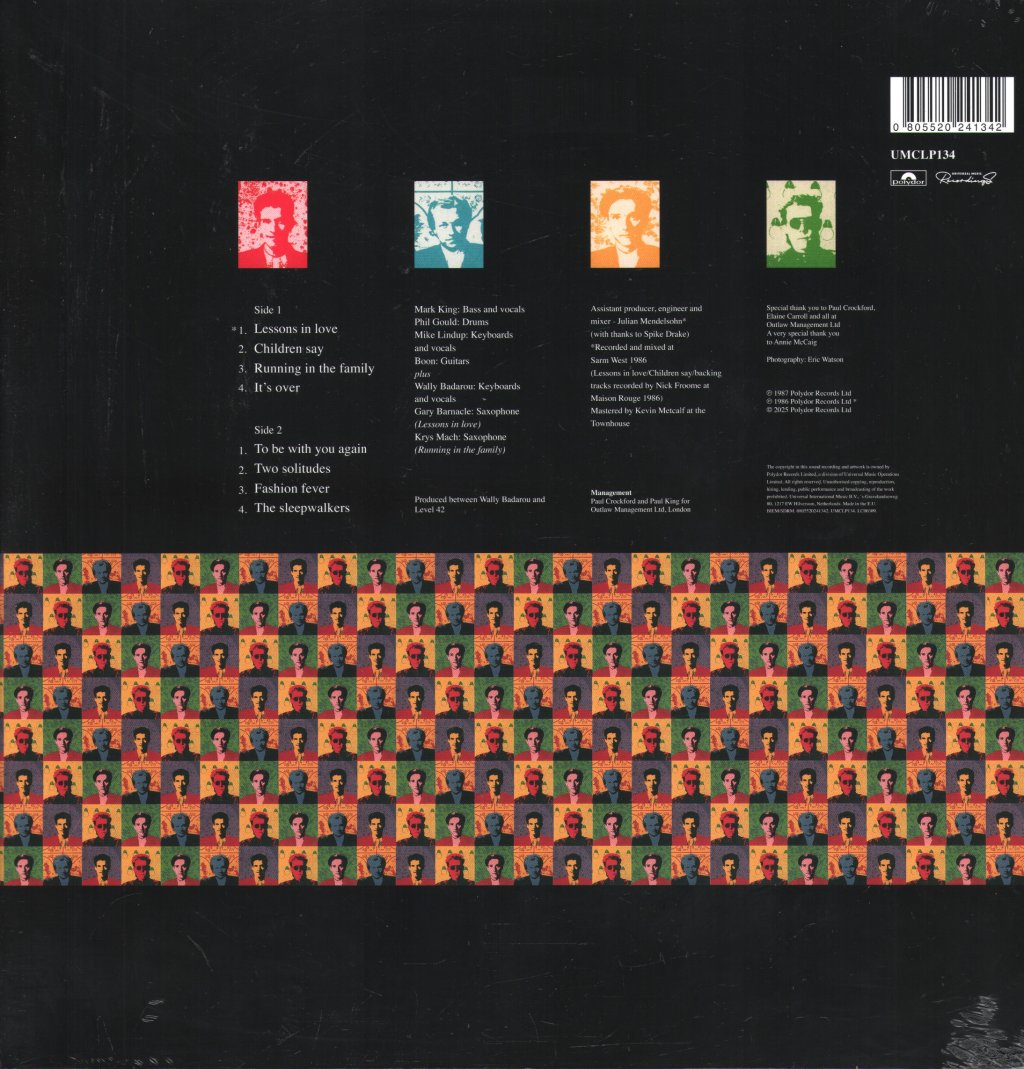 Level 42 - Running In the Family - Lp