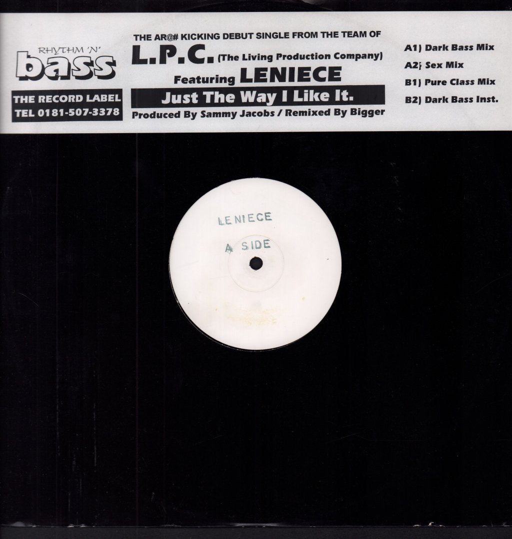 l.p.c. featuring leniece - Just The Way I Like It - 12 Inch