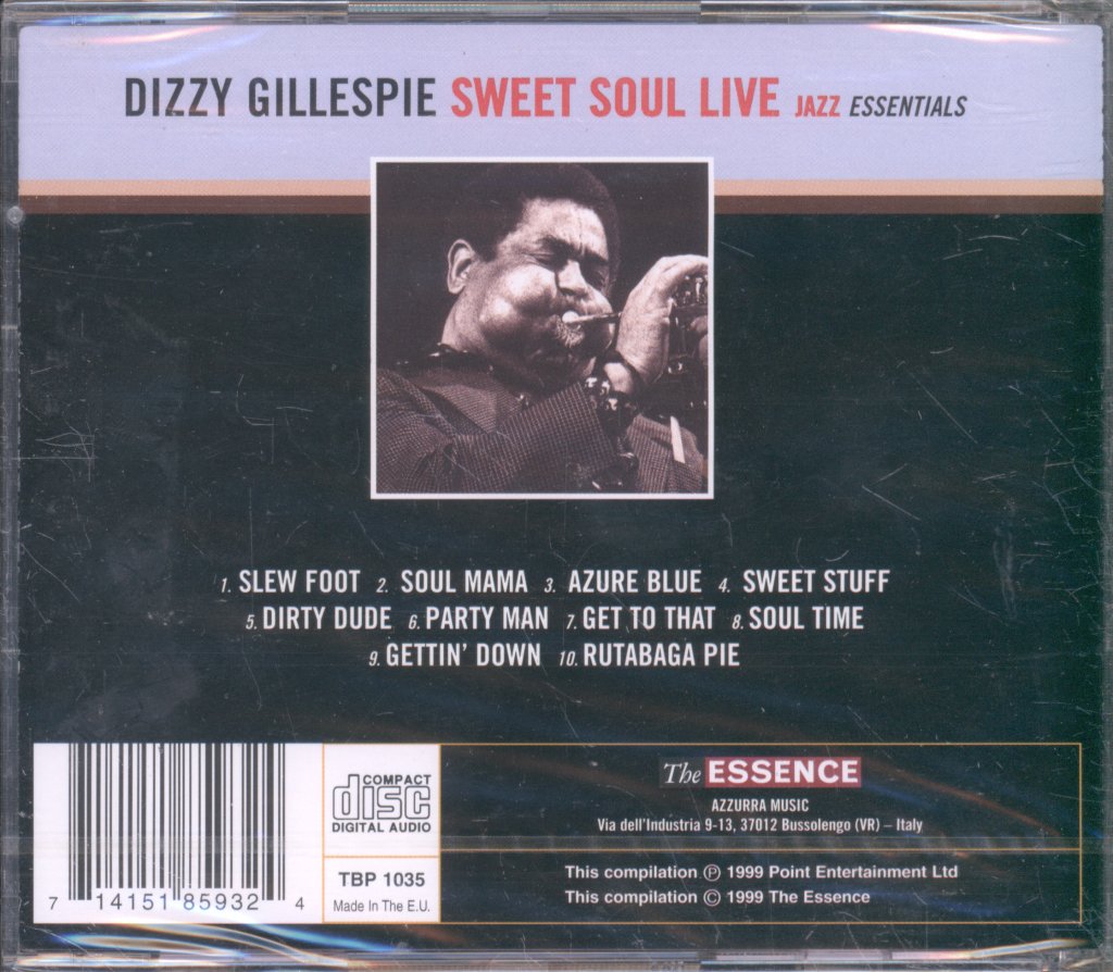 Dizzy Gillespie - Sweet Soul Live - Cd