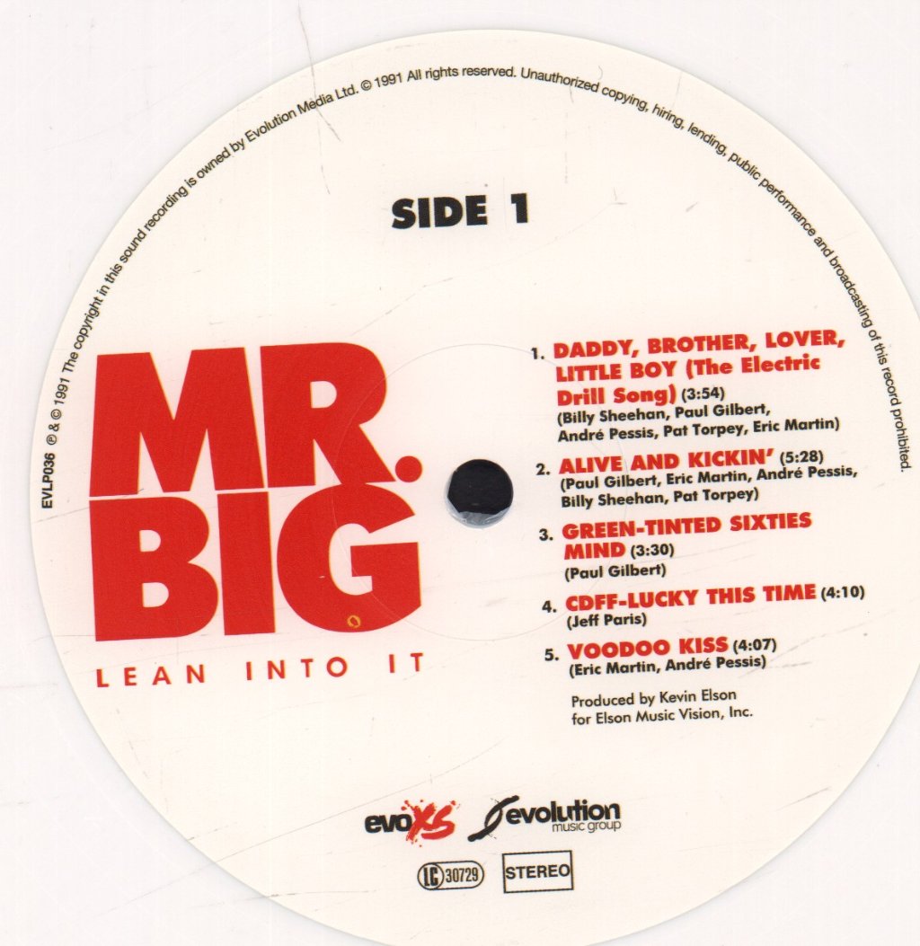 Mr. Big - Lean Into It - Lp