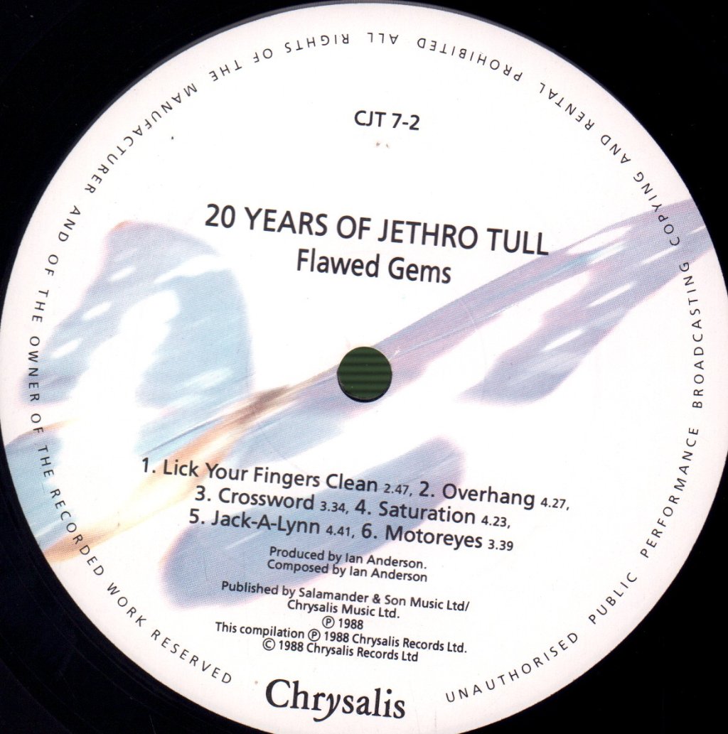 Jethro Tull - 20 Years Of - Double Lp