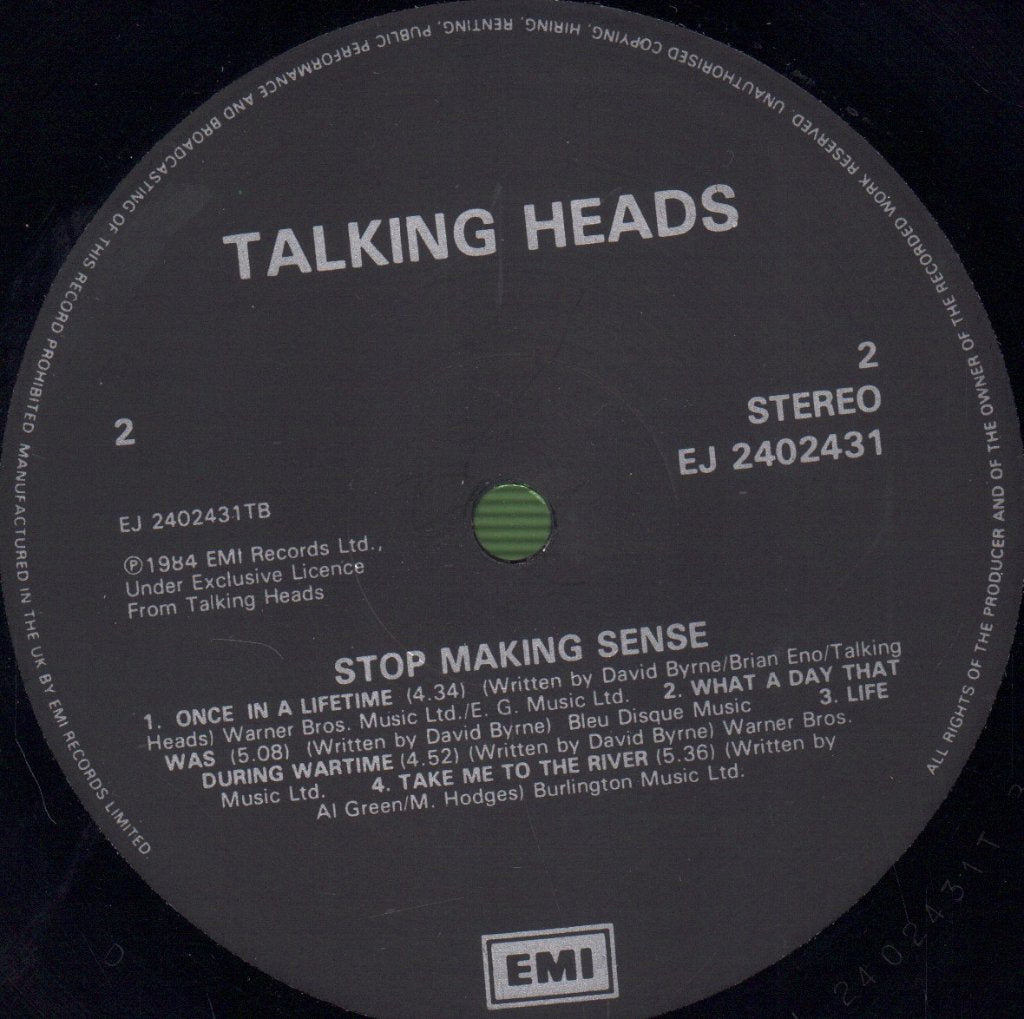 Talking Heads - Stop Making Sense - Lp