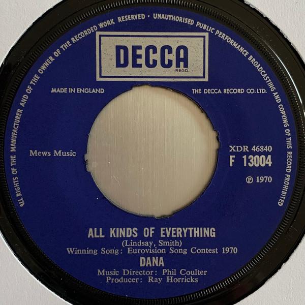 Dana - All Kinds Of Everything - 7 Inch