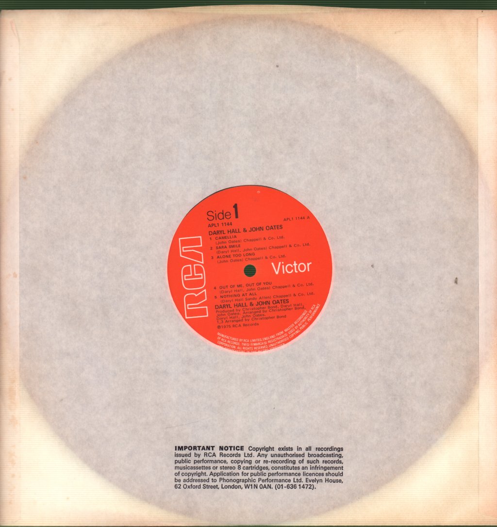 Daryl Hall And John Oates - Daryl Hall And John Oates - Lp