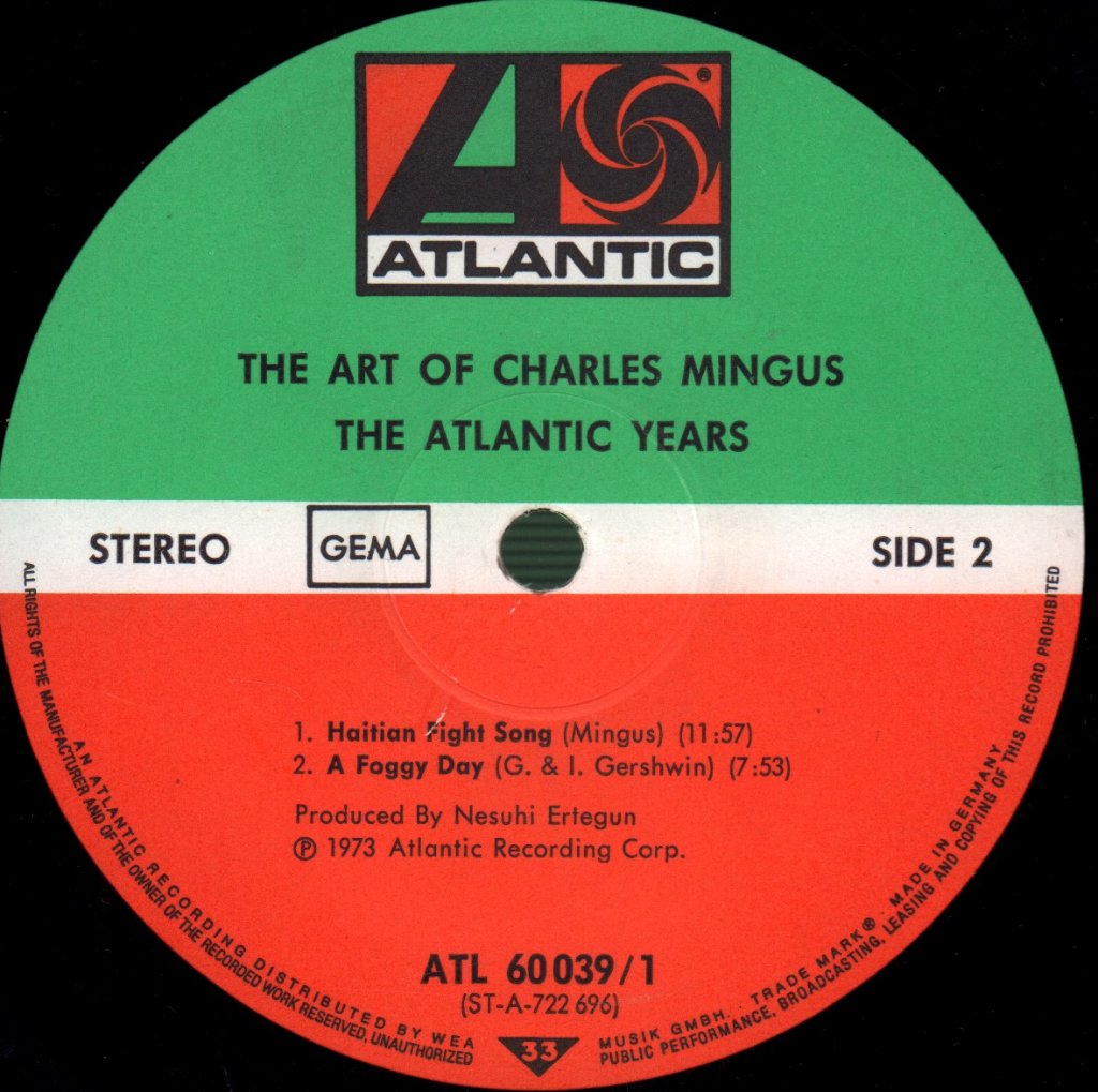 Charles Mingus - Art Of Charles Mingus - The Atlantic Years - Double Lp