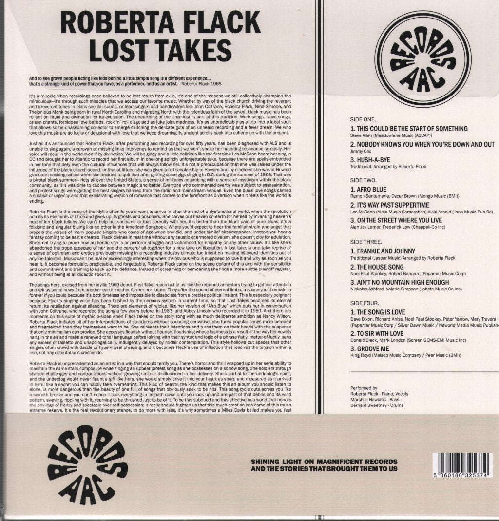 Roberta Flack - Lost Takes - Double Lp