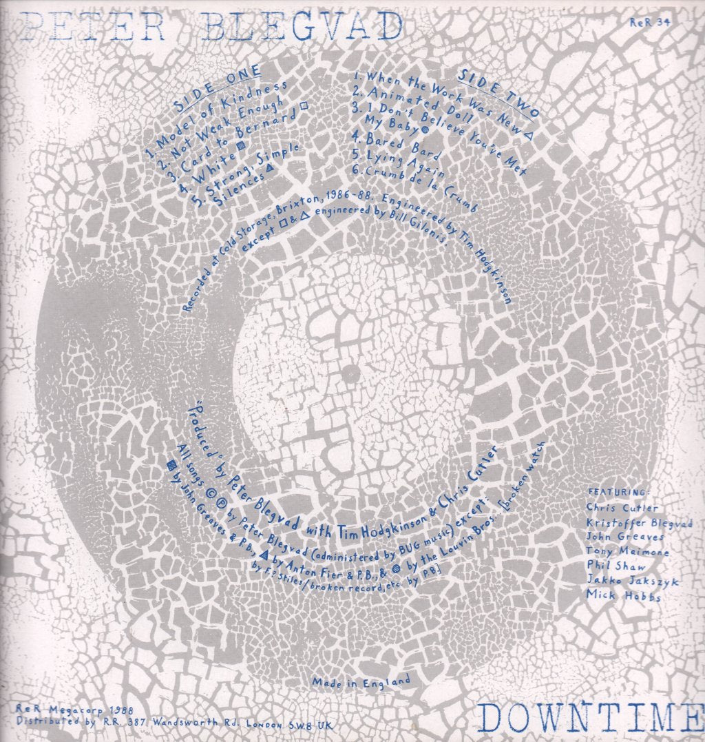 Peter Blegvad - Downtime - Lp