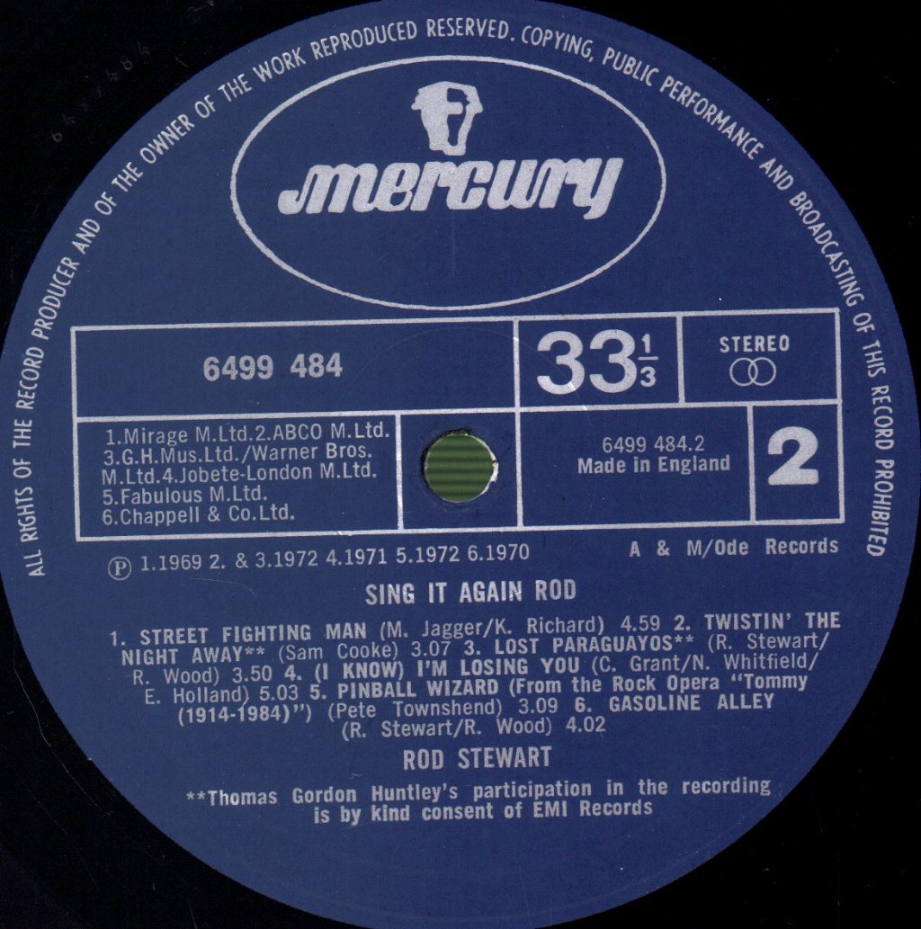 Rod Stewart - Sing It Again Rod - Lp
