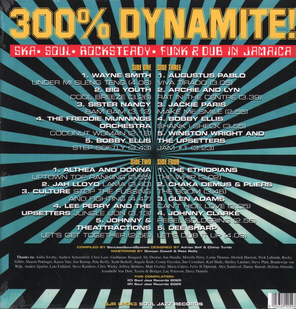 Various Artists - 300% Dynamite! Ska, Soul, Rocksteady, Funk and Dub In Jamaica - Double Lp