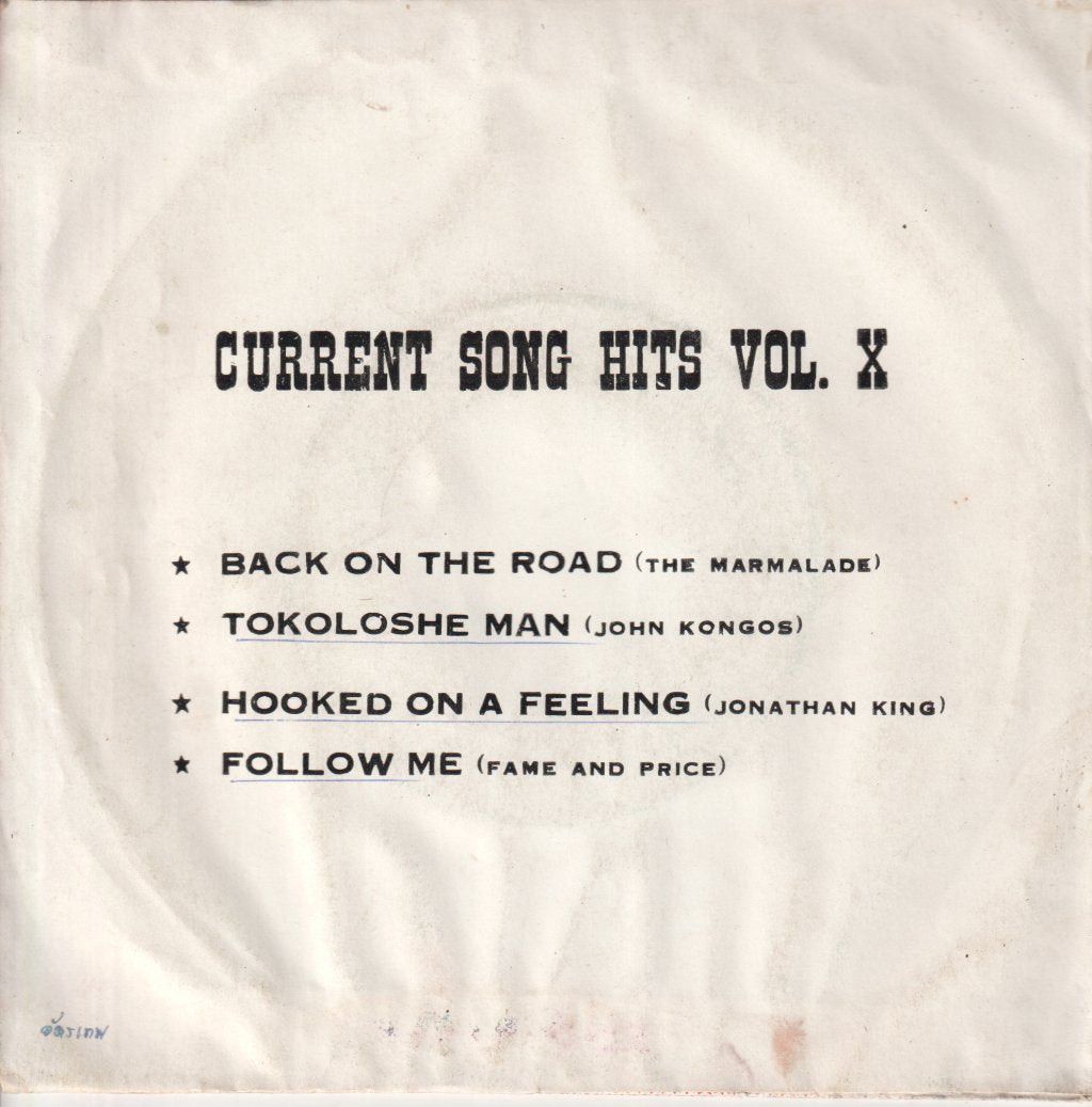 marmalade / john kongos / jonathan king / fame and price - Current Song Hits Vol. X - 7 Inch