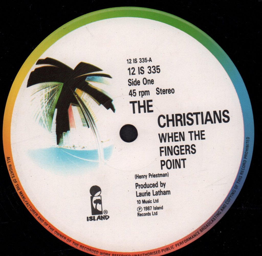 Christians - When The Fingers Point - 12 Inch