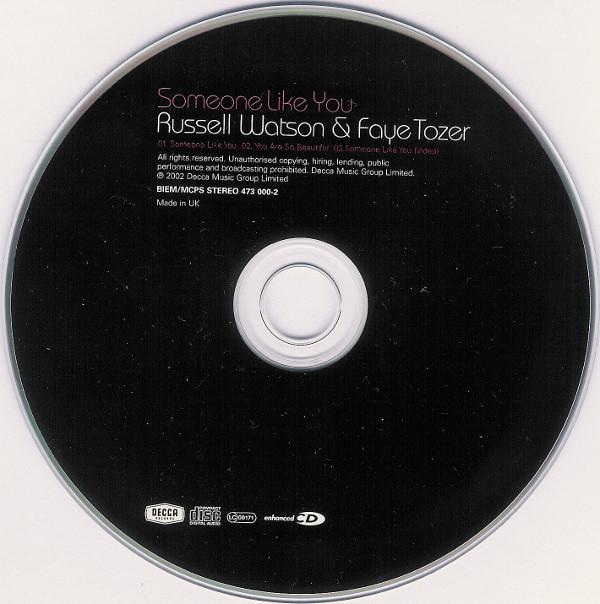 Russell Watson And Faye Tozer - Someone Like You - Cd