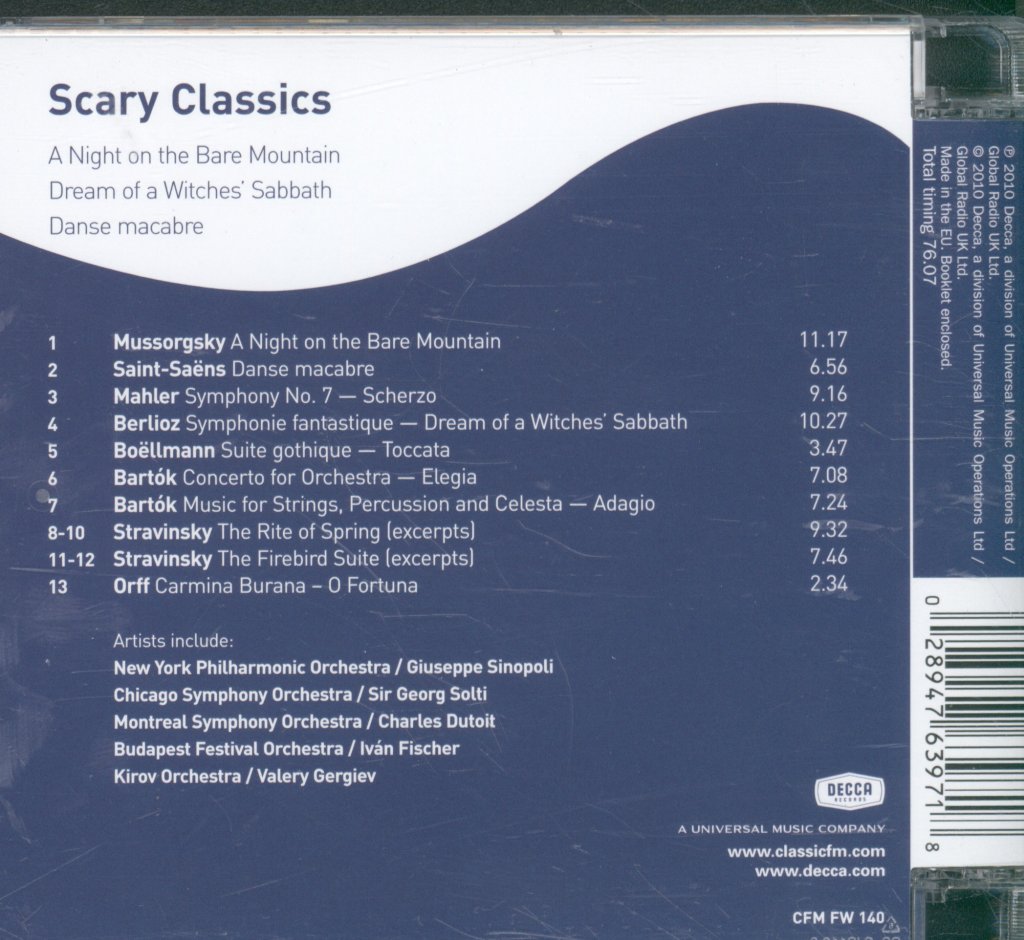 Various Artists - Scary Classics - Cd