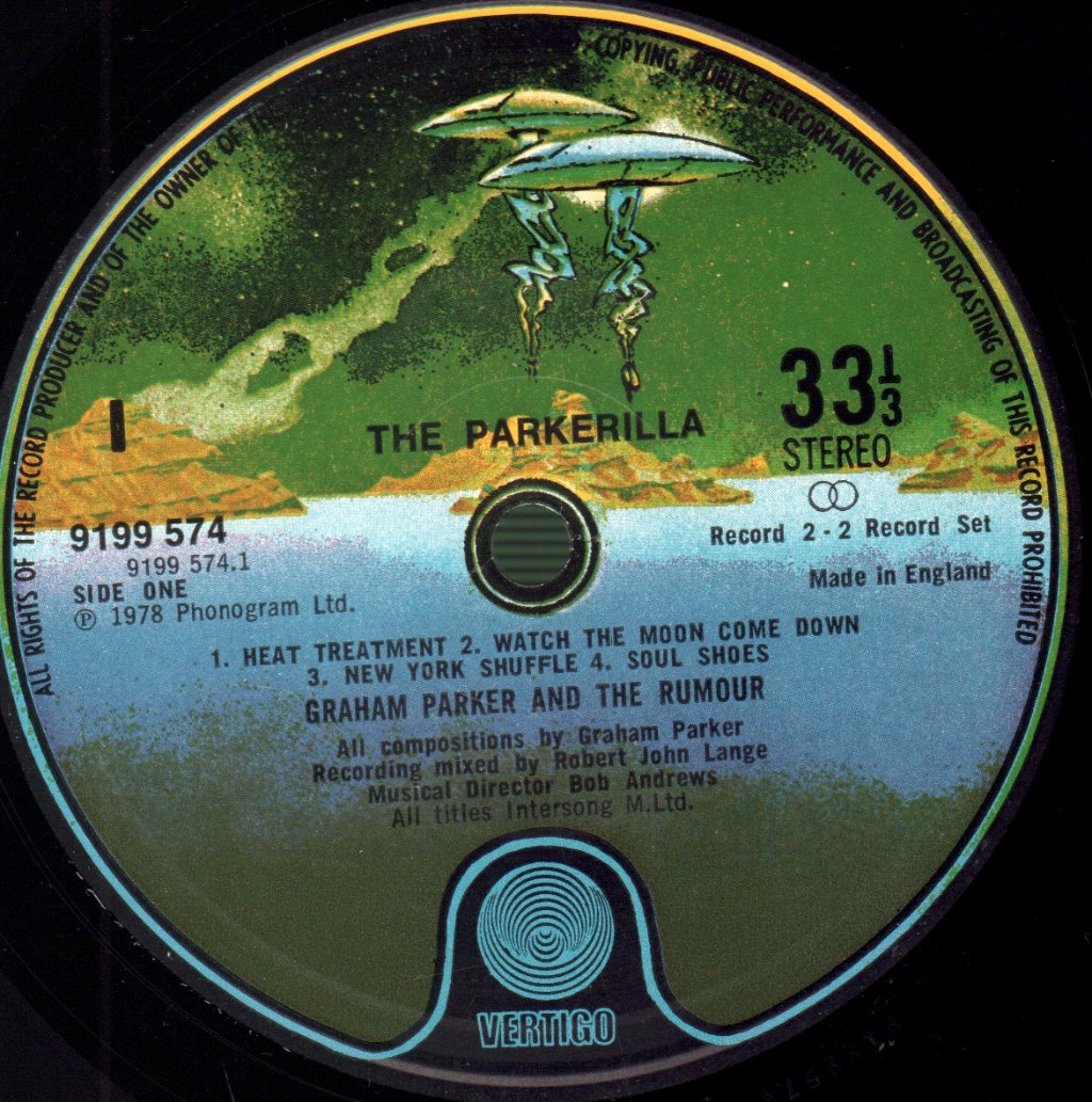 Graham Parker And The Rumour - Parkerilla - Double Lp