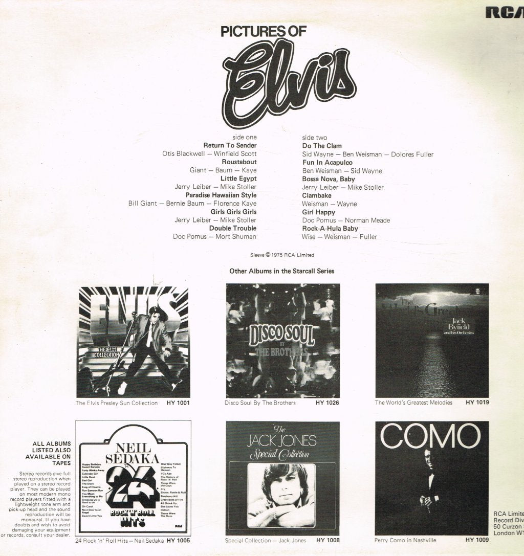 Elvis Presley - Pictures Of Elvis - Lp