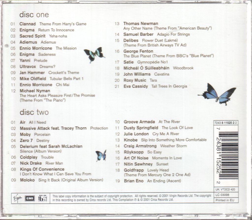 Various Artists - Pure Chillout - Double Cd