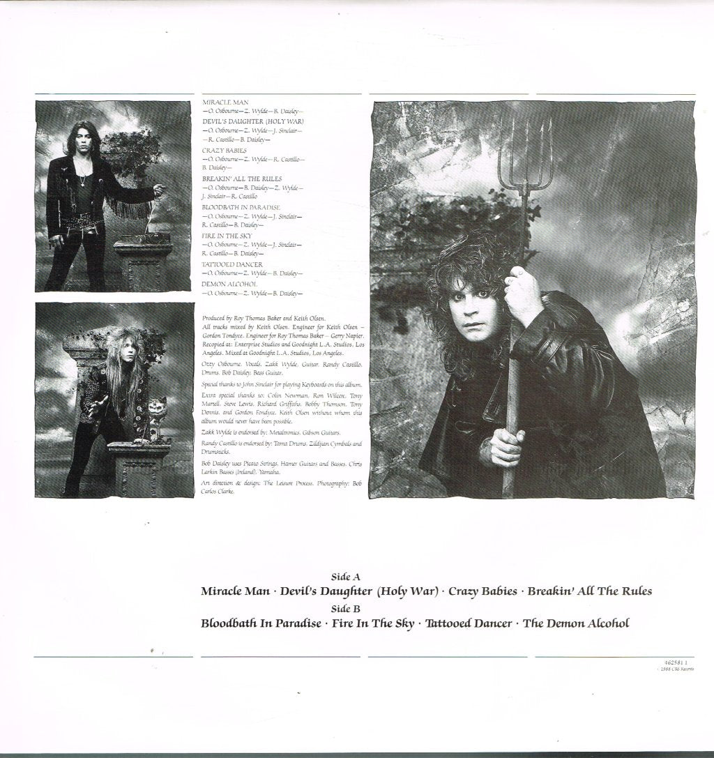 Ozzy Osbourne - No Rest For The Wicked - Lp