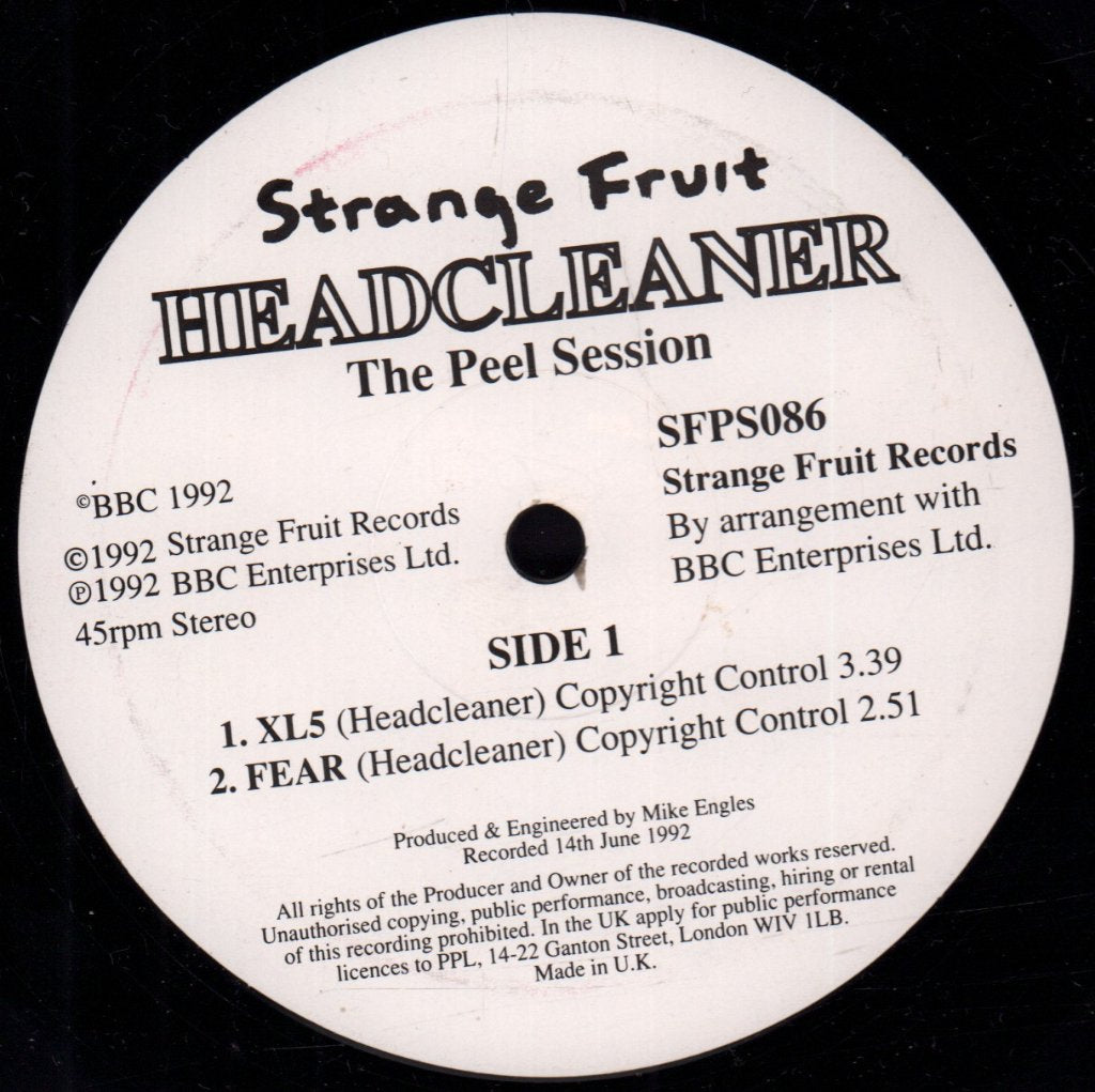 Headcleaner - Peel Session - 10 Inch