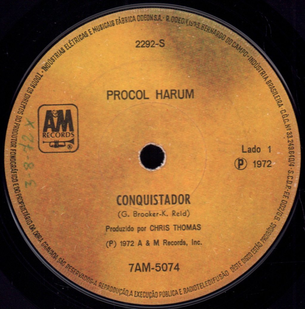 Procol Harum - Conquistador / A Salt Dog - 7 Inch
