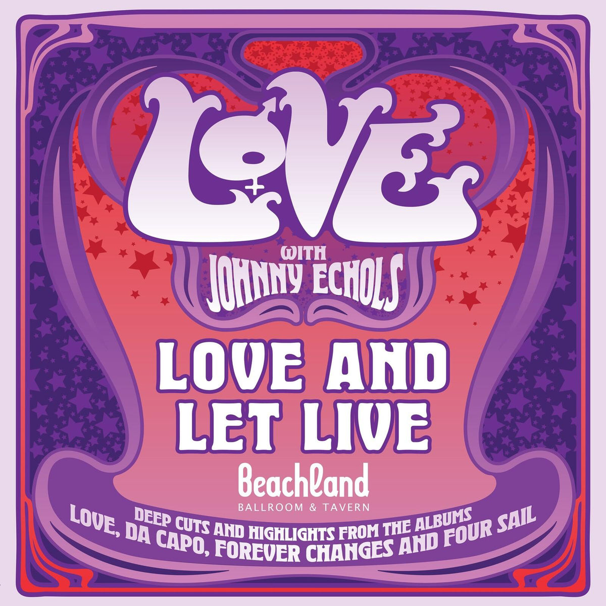 Love with Johnny Echols - Love & Let Live - Live At Beachland Ballroom & Tavern, Cleveland, Ohio - 30th April 2025 - Cd
