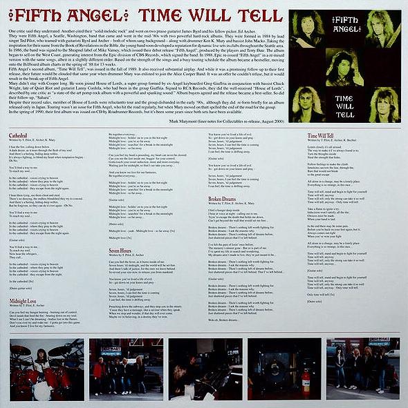 Fifth Angel - Time Will Tell - Lp