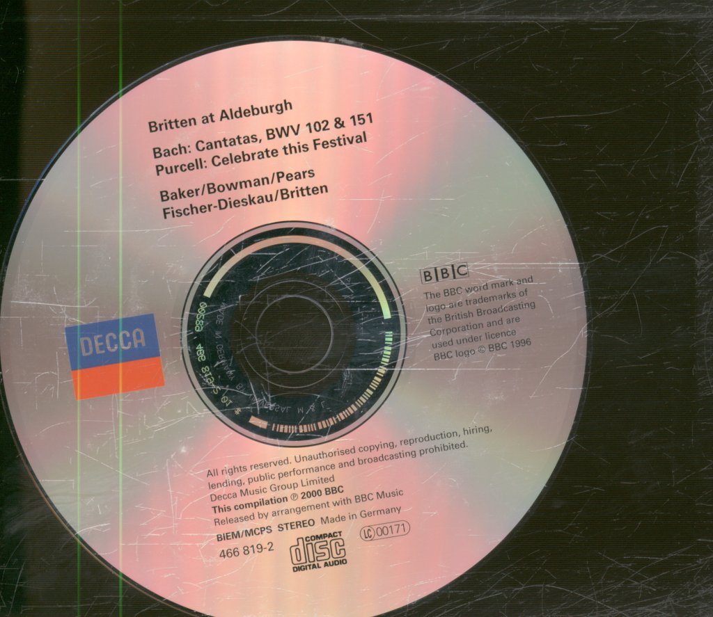 Benjamin Britten, English Chamber Orchestra - Britten At Aldeburgh - Cd