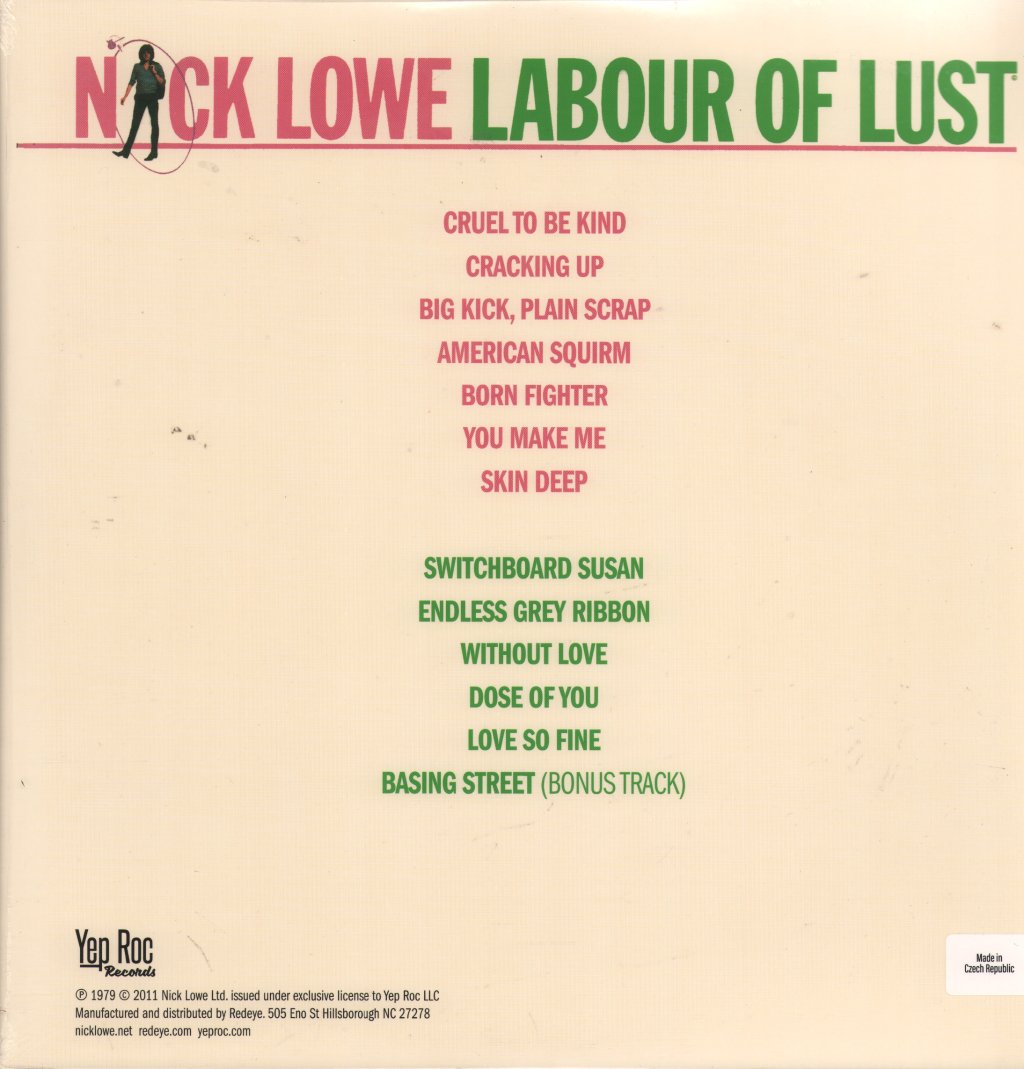 Nick Lowe - Labour of Lust - Lp
