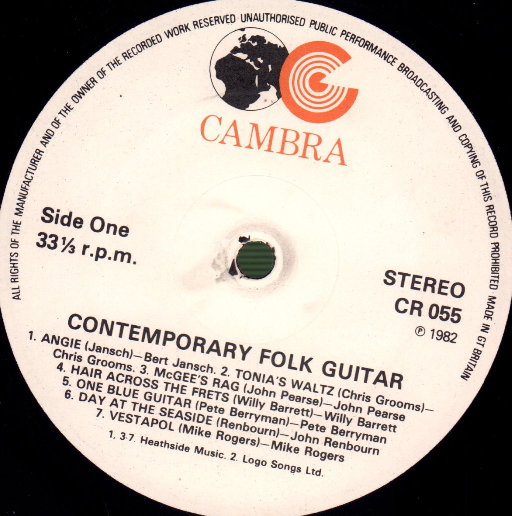 Various Artists - Contemporary Folk Guitar - Lp