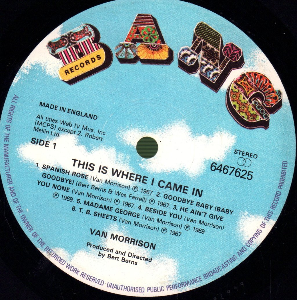 Van Morrison - This Is Where I Came In - Lp