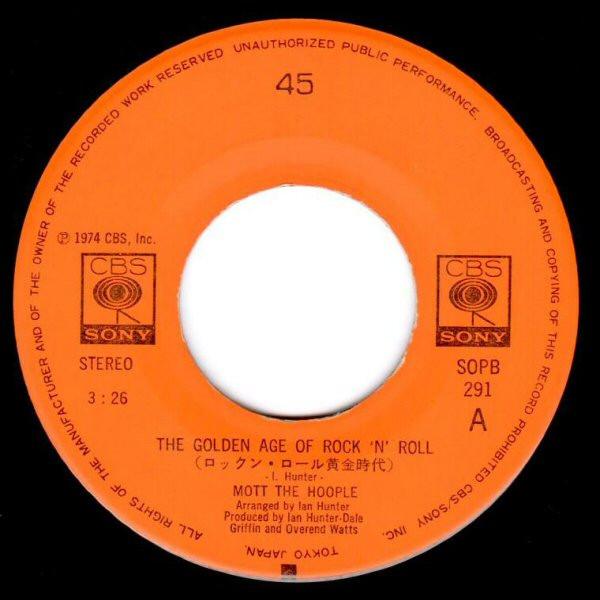 Mott The Hoople - Golden Age Of Rock 'N' Roll - 7 Inch