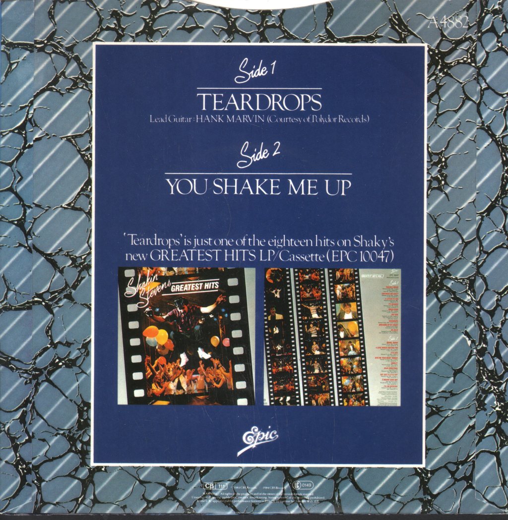 Shakin Stevens - Teardrops - 7 Inch