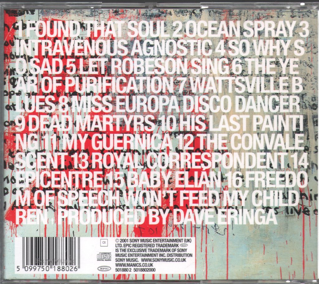Manic Street Preachers - Know Your Enemy - Cd