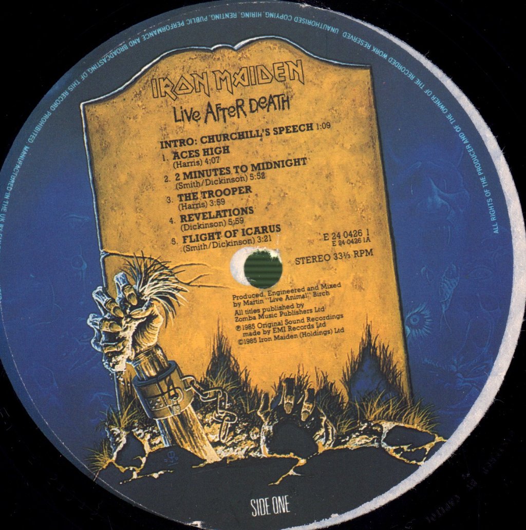 Iron Maiden - Live After Death - Double Lp