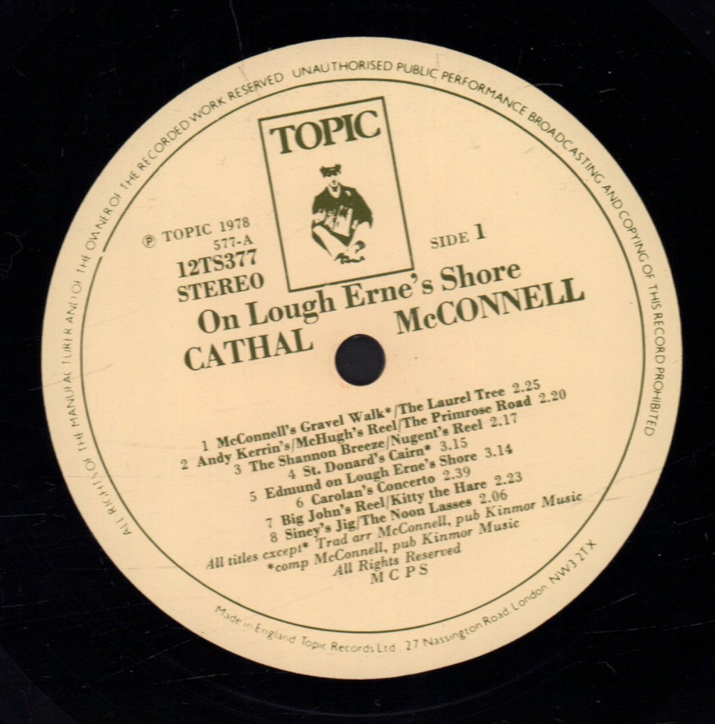 Cathal Mcconnell - On Lough Erne's Shore - Lp
