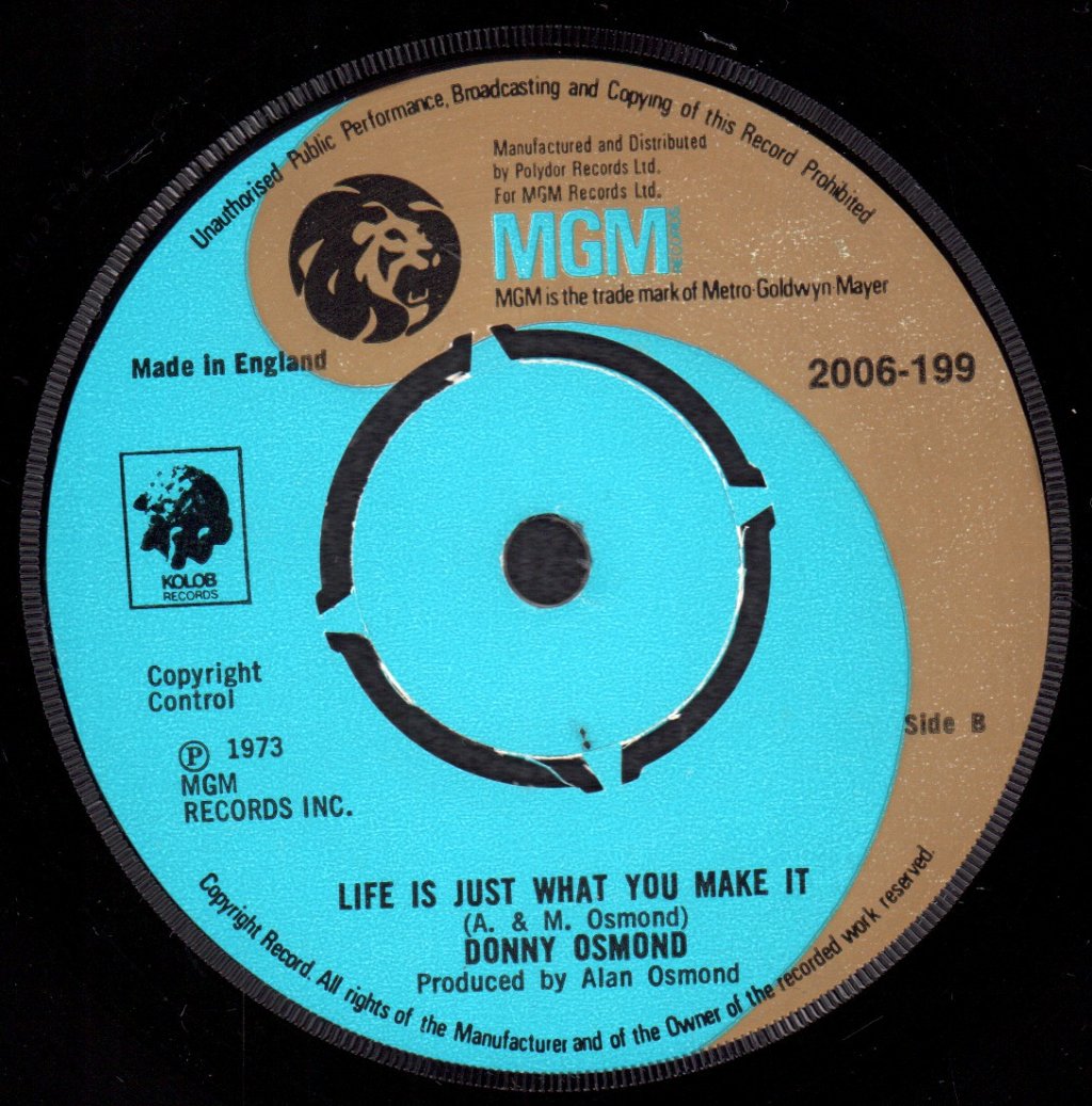 Donny Osmond - Twelfth Of Never - 7 Inch