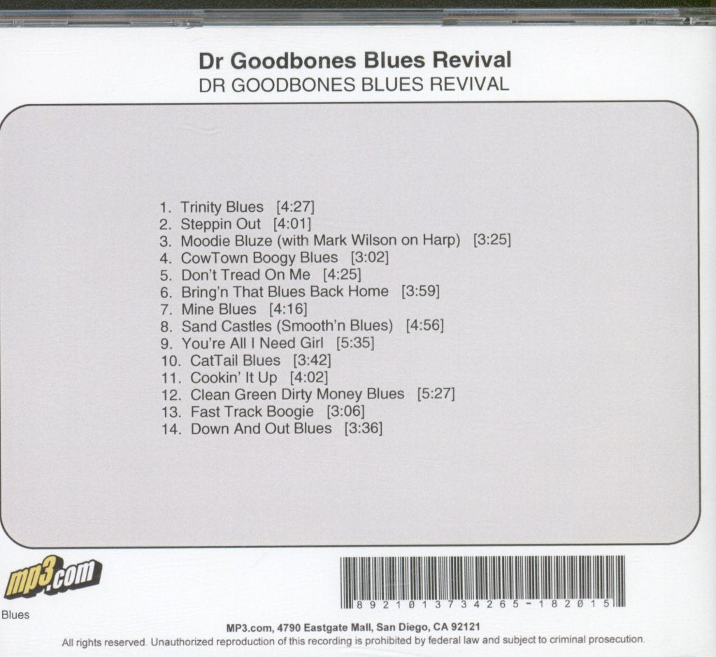 Dr Goodbones Blues Revival - Dr Goodbones Blues Revival - Cdr