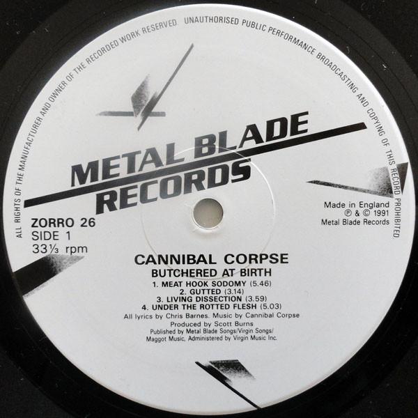 Cannibal Corpse - Butchered At Birth - Lp