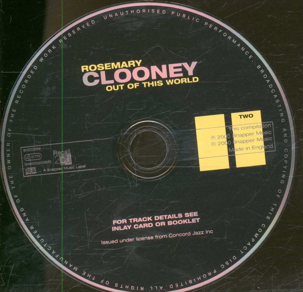 Rosemary Clooney - Out Of This World - Double Cd
