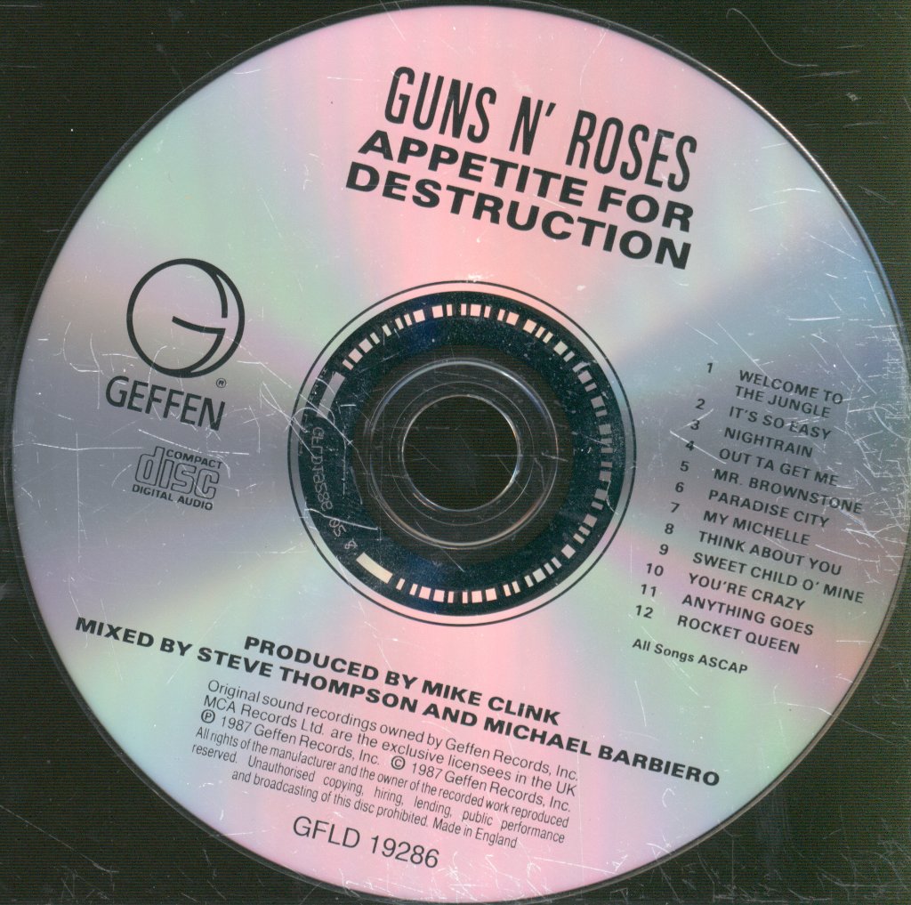 Guns N' Roses - Appetite For Destruction - Cd