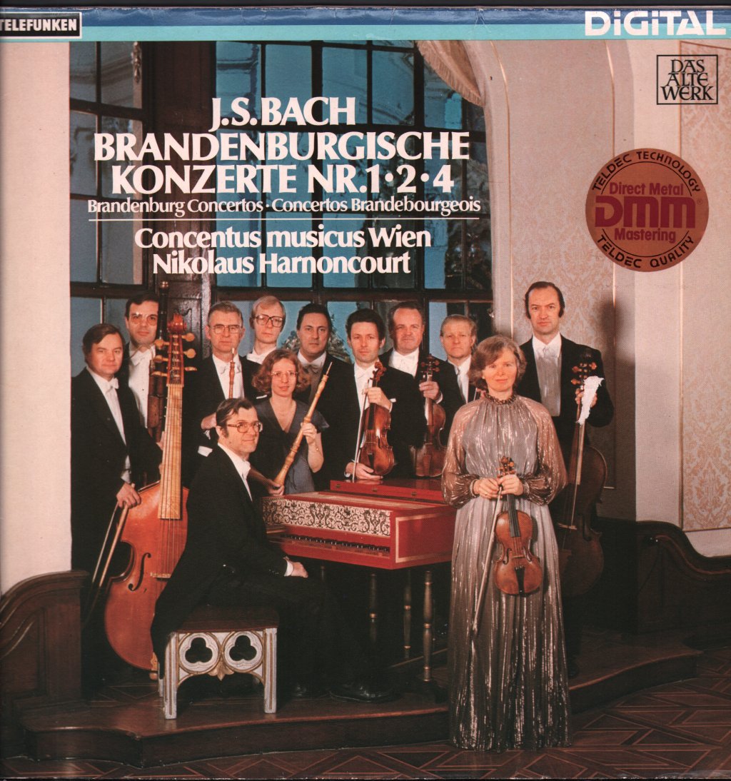 Concentus Musicus Wien / Nikolaus Harnoncourt - J.S. Bach - Brandenburgische Konzerte Nr. 1•2•4 - Lp