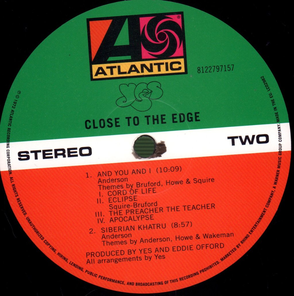 Yes - Close To The Edge - Lp