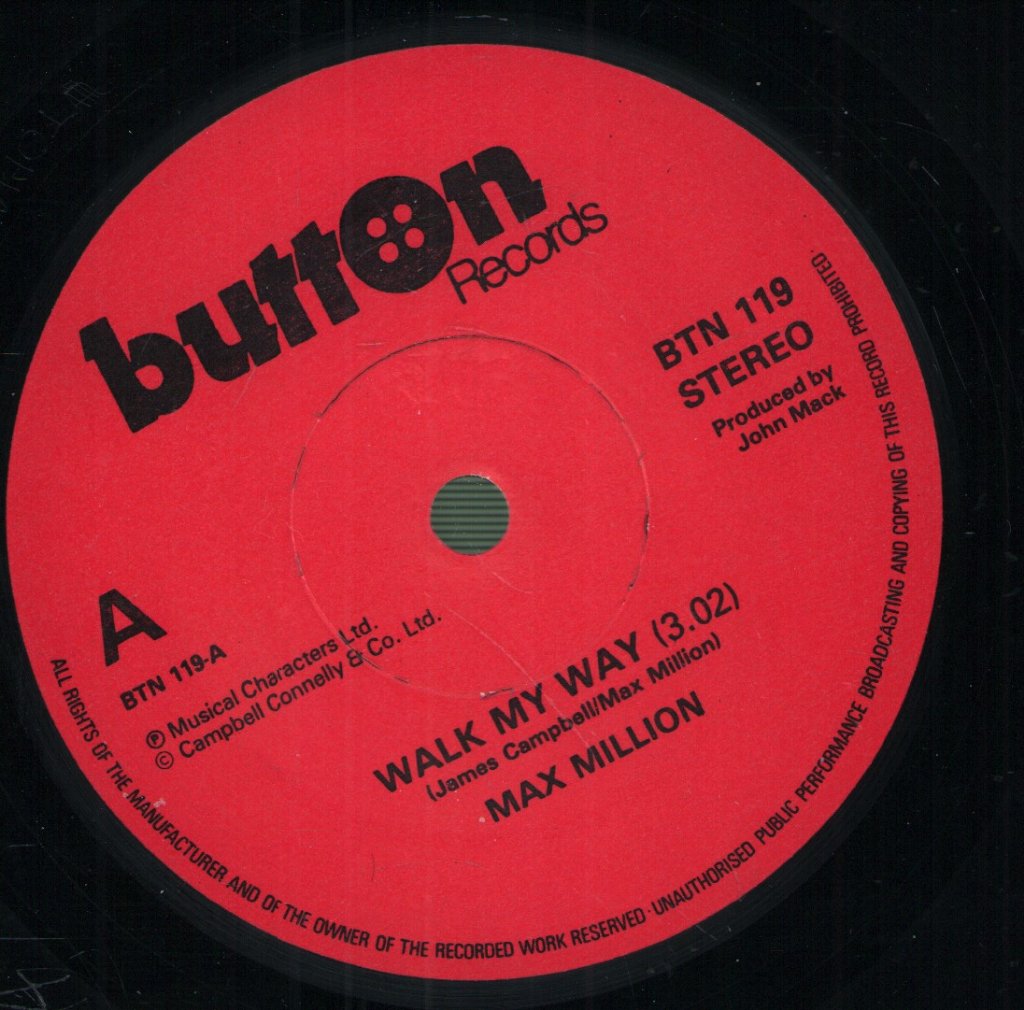 Max Million - Walk My Way - 7 Inch