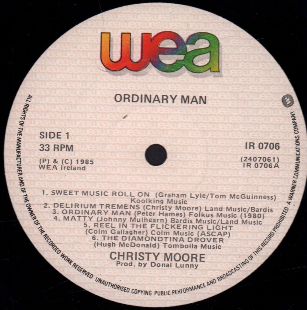 Christy Moore - Ordinary Man - Lp