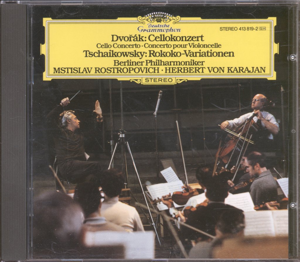 Berliner Philharmoniker • Mstislav Rostropovich • Herbert von Karajan - Dvořák / Tchaikovsky - Cellokonzert • Rokoko-Variationen - Cd