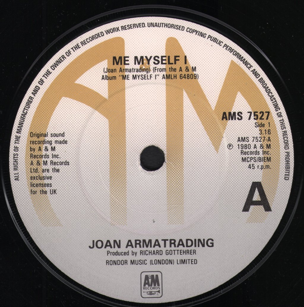 Joan Armatrading - Me Myself I - 7 Inch