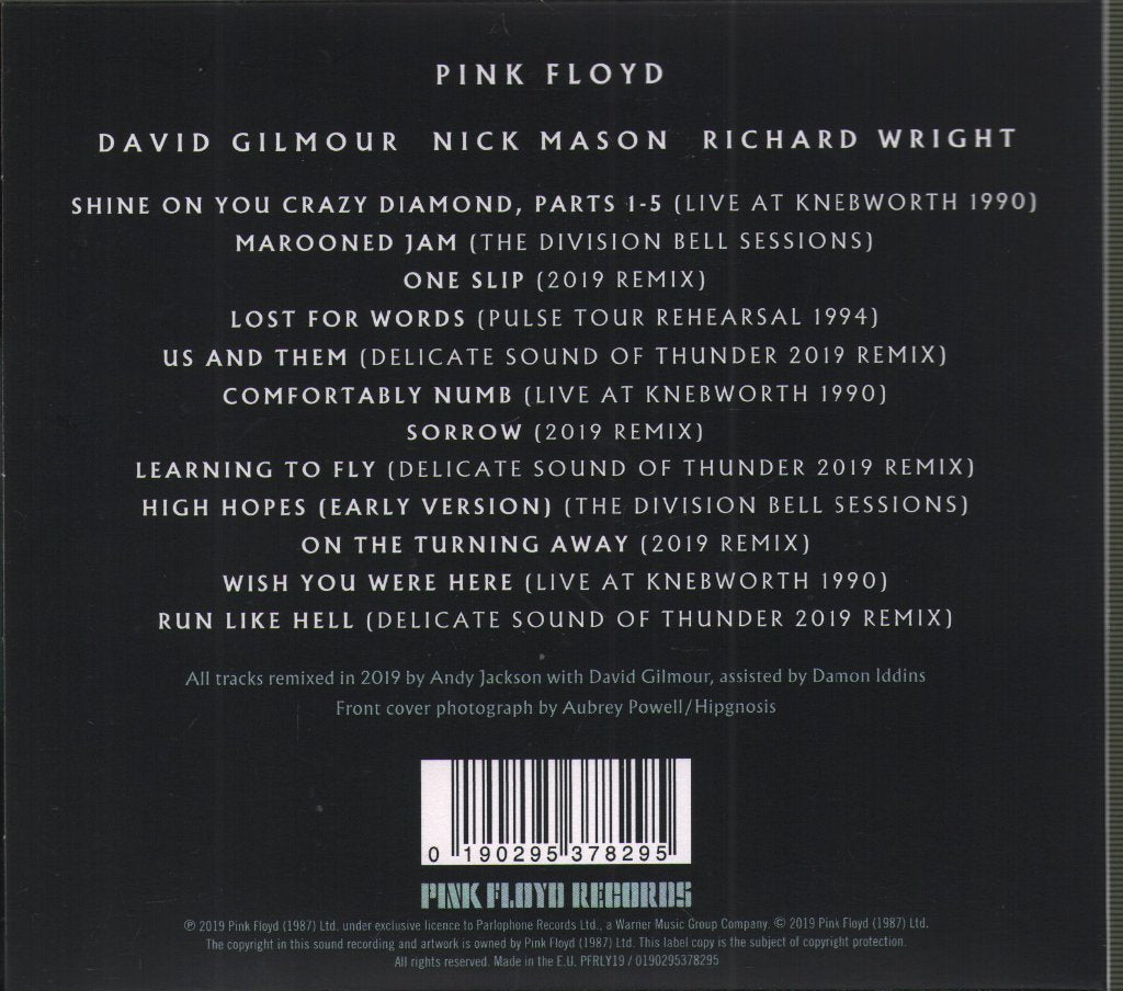 Pink Floyd - Later Years 1987-2019 - Cd