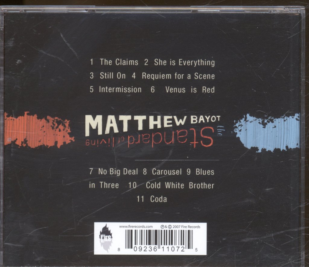Matthew Bayot - Standard Of Living - Cd