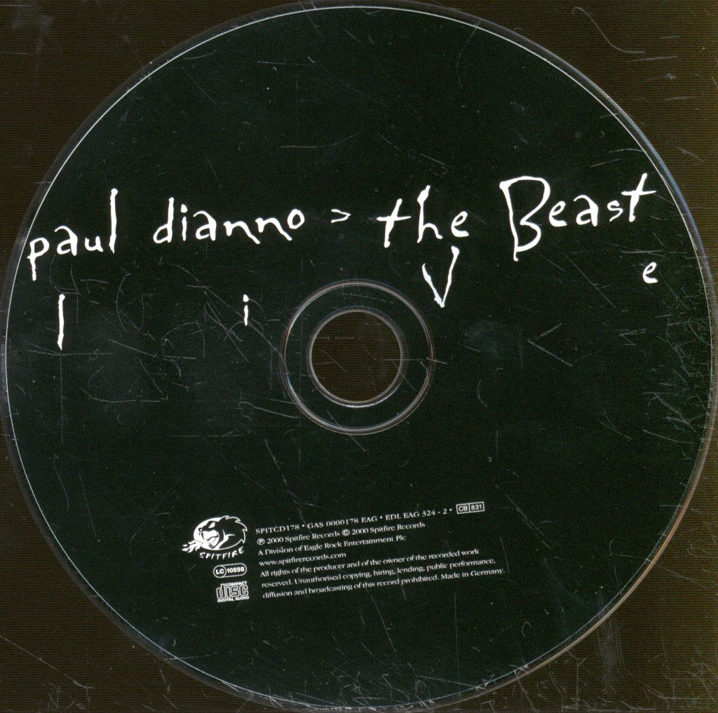 Paul Dianno - Beast Live - Cd
