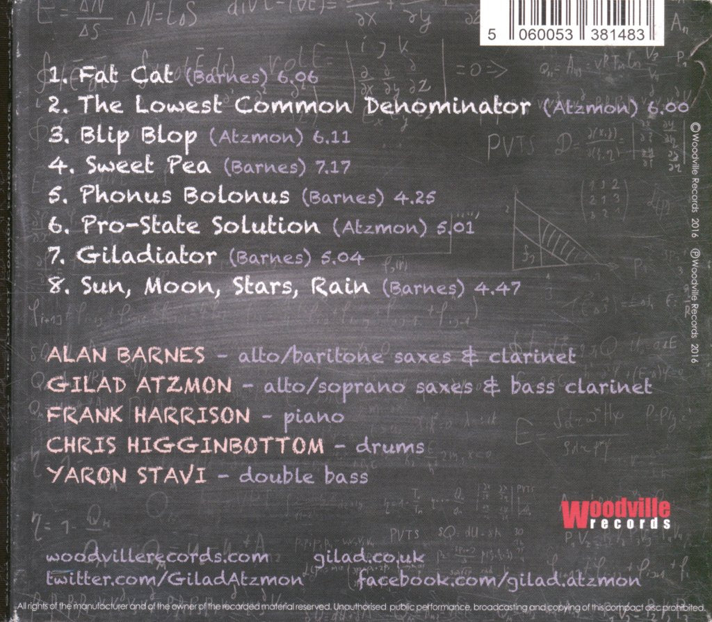 Gilad Atzmon / Alan Barnes - Lowest Common Denominator - Cd