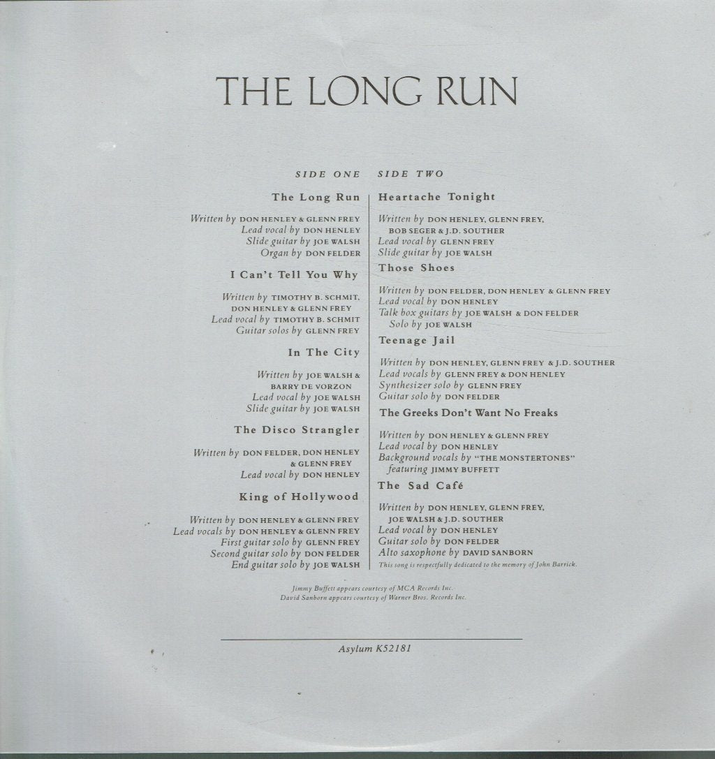 Eagles - Long Run - Lp